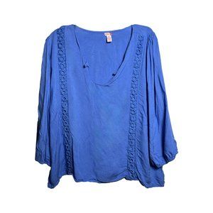 Royal Blue Blouse.